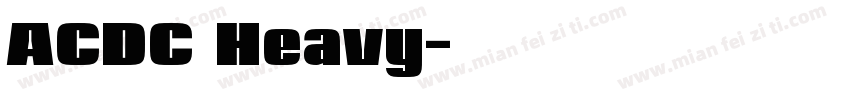 ACDC Heavy字体转换